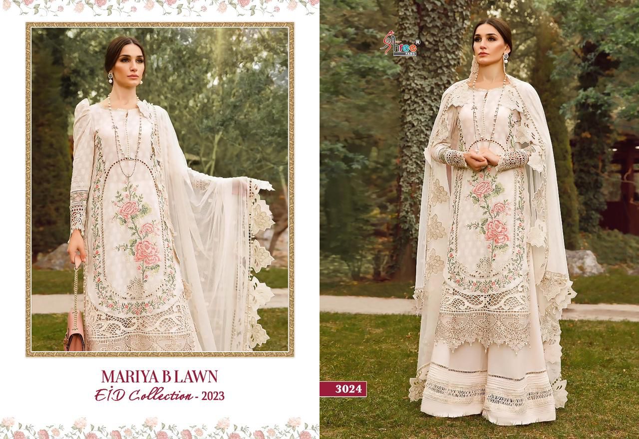 Shree Mariya B Lawn Eid Collection 2023 Pakistani Suits Catalog